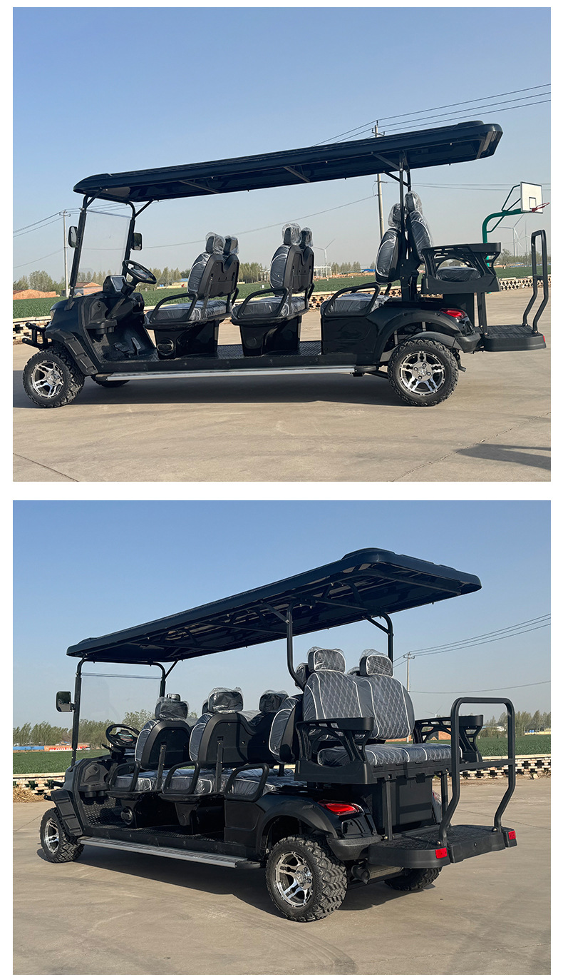 Electric Golf Cart 2-8 Seats Sightseeing Car for Export, Suitable for Scenic Spots and Golf Courses, Customizable Fuel Options Available