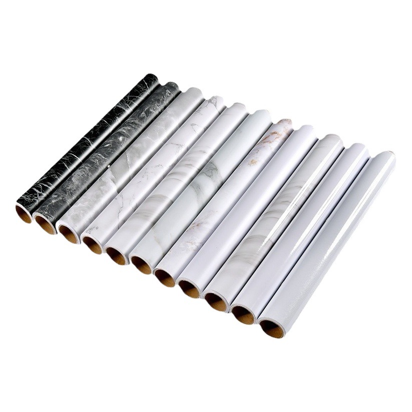 Transfronteriza Amazon autoadhesivo papel pintado de mármol impermeable y a prueba de aceite decoración de la cocina renovación pegatinas muebles película protectora