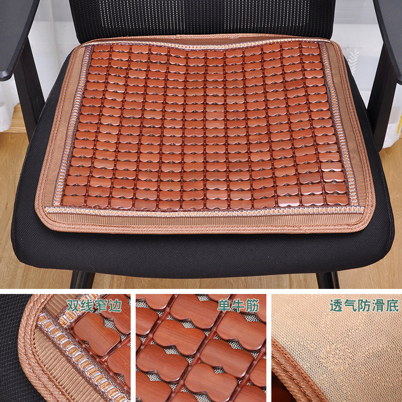 夏のマージャンの冷たい席のクッションの背もたれの竹の椅子はコンピュータの椅子を敷きます。