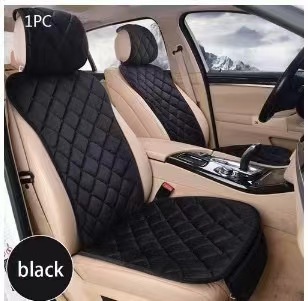 Winter Plush Car Seat Cushion Three-Piece Set, Thickened, Warm, Non-Slip, Without Backrest, Single-Piece Seat Cushion, Universal Model