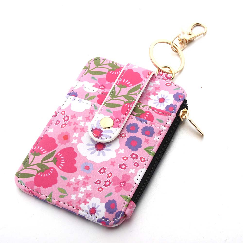 47g Weight Keychain Classification 1 Piece Quantity Daily Occasion Pu Leather Material Flower Pattern Unisex Gender Casual, Pastoral Style Casual Pastoral Flower Pu Leather Unisex Keychain 5