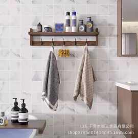 木制挂衣架壁挂式浴室挂架客厅墙上杂物置物架入户玄关钥匙挂架