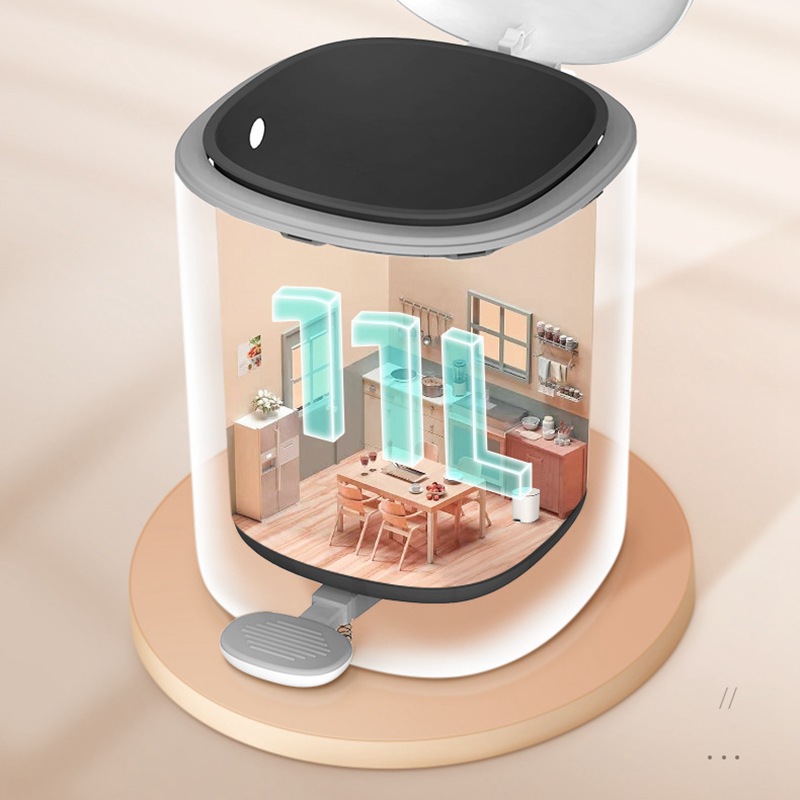 Bote de basura con tapa hogar 2023 inodoro baño cocina dormitorio sala de estar tipo pedal con tapa pie paso gran capacidad