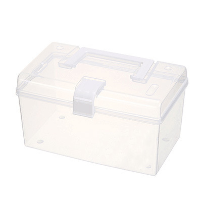 Cross-border portable transparent medicine box large capacity household first aid small medicine box multi-functional storage box wholesale