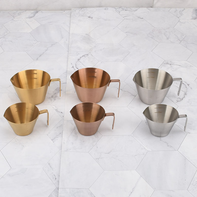 304 Stainless Steel Extraction Cup Espresso Measuring Cup Commercial Graduated Extraction Espresso Milk Cup 200ml 304 Stainless Steel Extraction Cup Espresso Measuring Cup Commercial Graduated Extraction Espresso Milk Cup 200ml