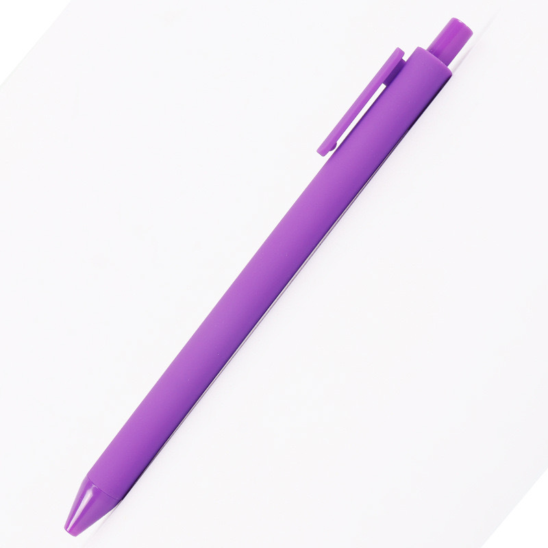 Fabricantes al por mayor Macarons color simple tipo de prensa logotipo imprimible plástico pegamento en aerosol bolígrafo bolígrafo de gel