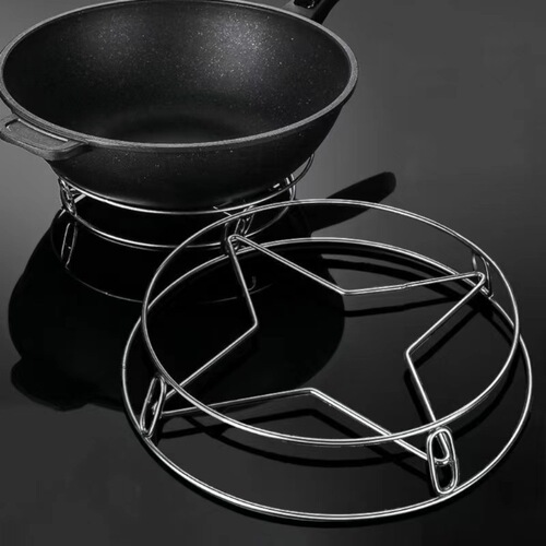 Stainless steel pot rack home kitchen storage rack multi-functional rack thickened heat insulation bracket anti-scalding storage steam rack