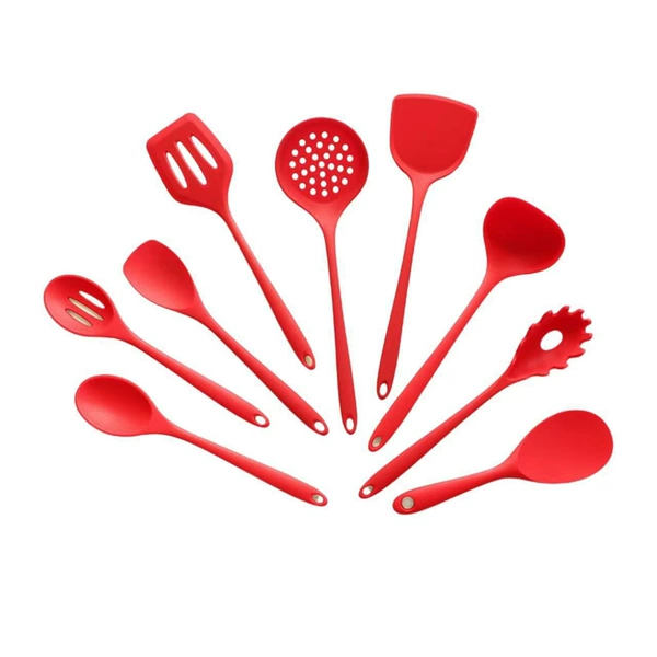 Silicone kitchenware, set, 9 pieces