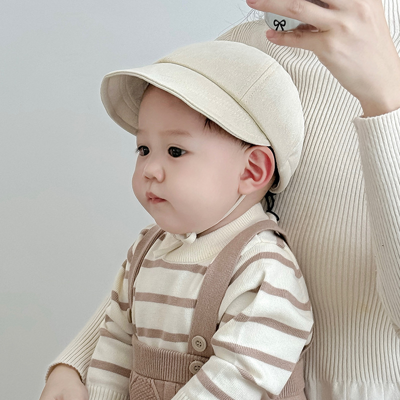 Sombreras coreanas para bebés primavera y otoño delgadas sombreros de protección solar para niños niños invierno sombreros de béisbol para niños pequeños