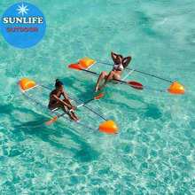 实力厂家供应网红景区划船专用透明船皮划艇水晶船