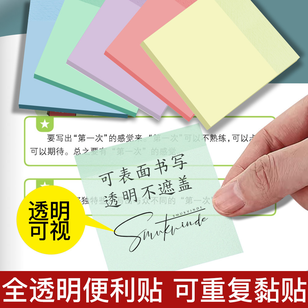 PET transparent convenience sticker n times adhesive label post 50…
