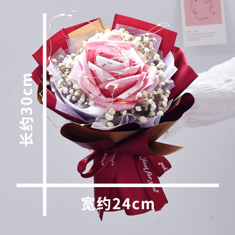 批發diy創意土豪花有錢花錢錢花束材料包生日新年節日送長輩送女