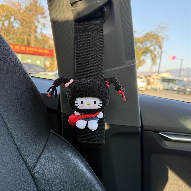 Funda Protectora de Hombro para Cinturón de Seguridad de Peluche para Auto image 2