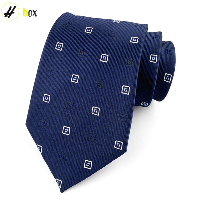 Los hombres corbata jacquard seda 8cm hecho a mano profesional formal desgaste entrevista negocios Corbata a rayas hombres en stock al por mayor