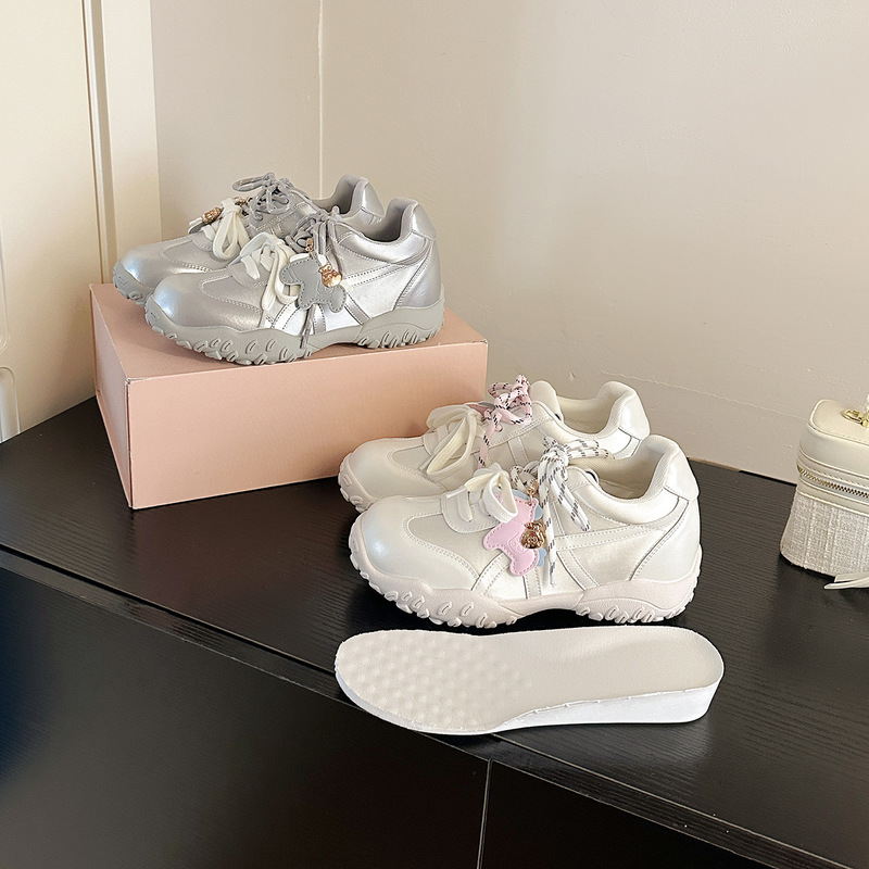 Inner Height-Increasing Sneakers, Xiaoma Training Shoes, 2026 Spring and Summer New Thick-Soled Casual Forrest Gump Shoes, Women's Racing Shoes Inner Height-Increasing Sneakers, Xiaoma Training Shoes, 2026 Spring and Summer New Thick-Soled Casual Forrest Gump Shoes, Women's Racing Shoes