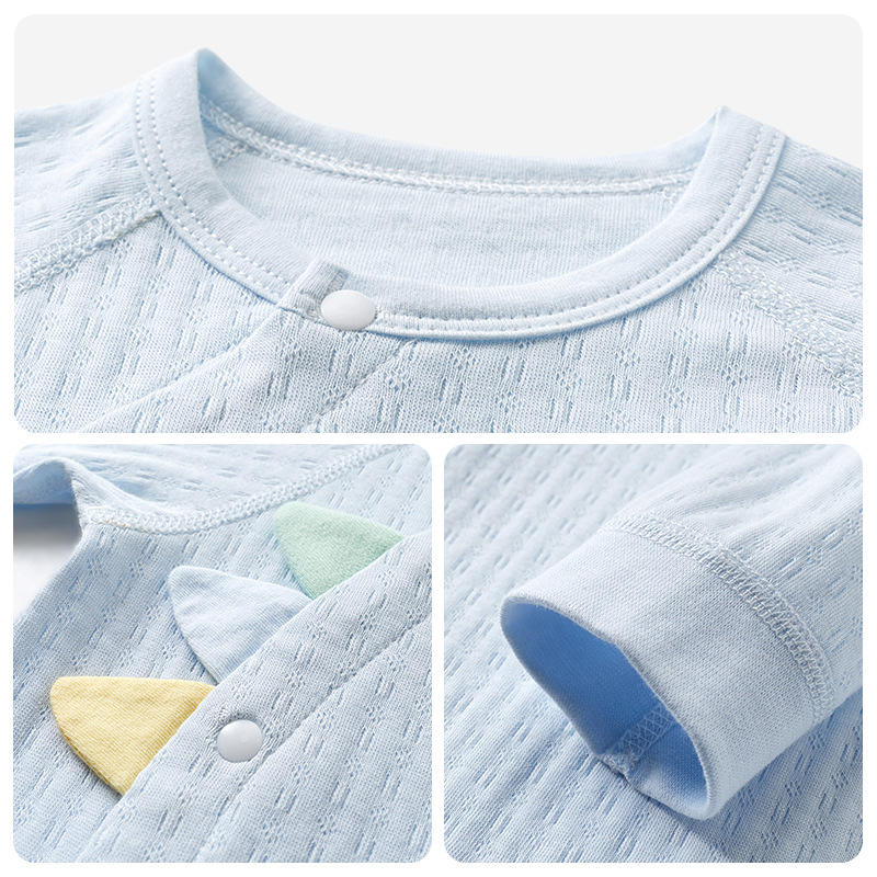 Mono de bebé Primavera, Otoño e Invierno recién nacido tocando fondo cálido algodón hombres y mujeres Luna Llena mameluco pijamas traje ropa de bebé
