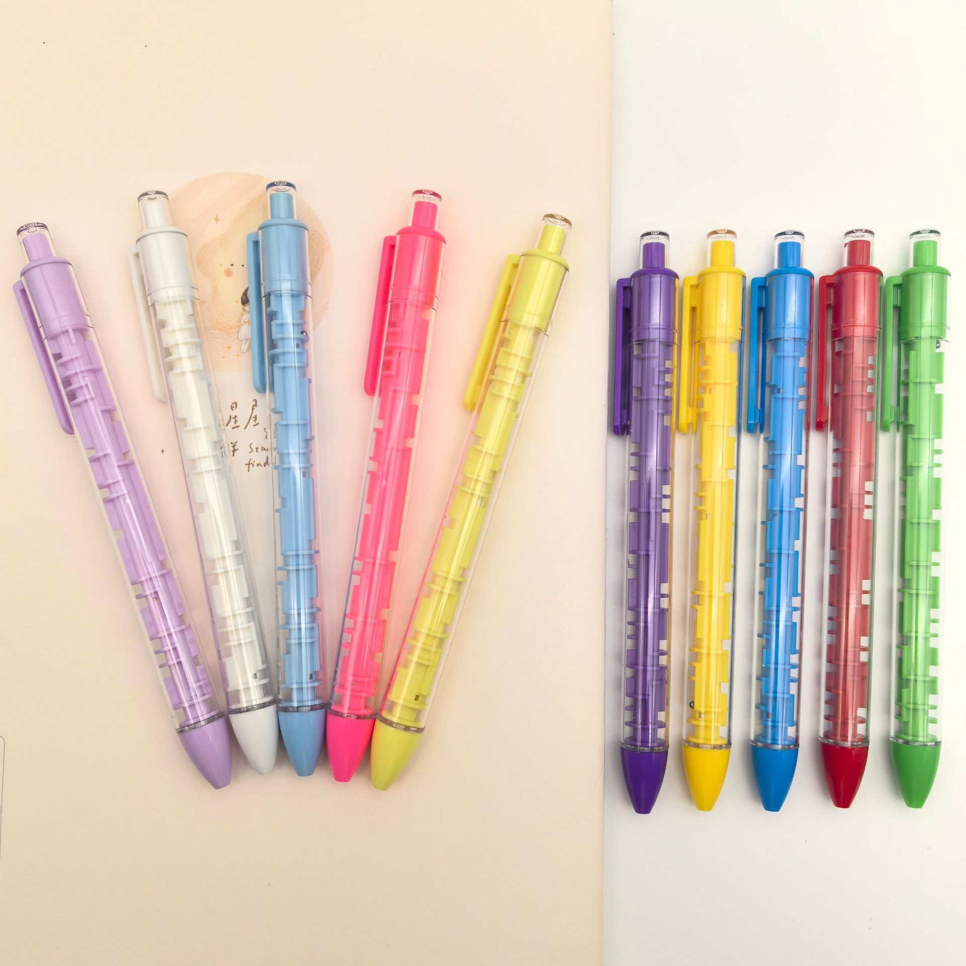 Nueva actualización de segunda generación de lápiz laberinto creativo se puede personalizar color múltiple para estudiantes de primaria rompecabezas curiosidad pulsar lápiz laberinto