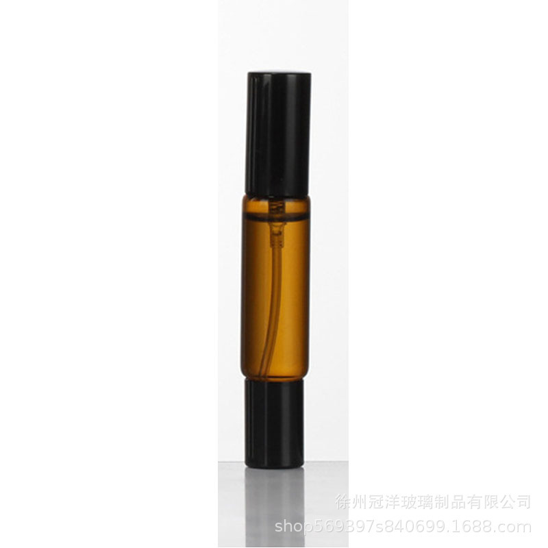 玻璃双头滚珠喷雾瓶精油香水分装瓶透明精华液走珠瓶茶色香水瓶|undefined