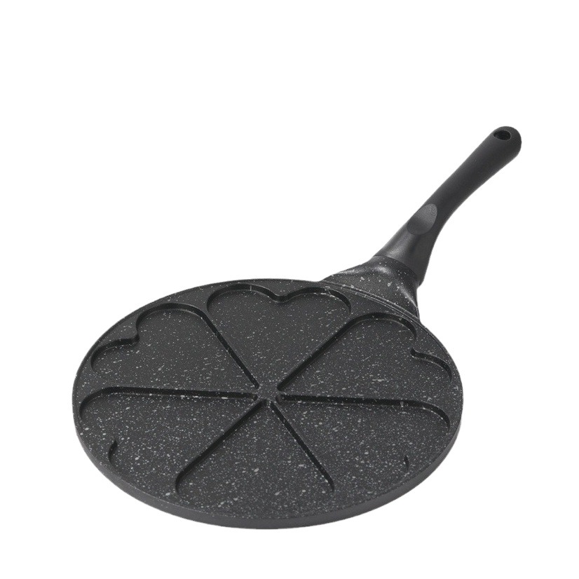 Nuevo amor de seis agujeros creativos pan de desayuno asado casero molde de omelete sin toque sartén al por mayor spot