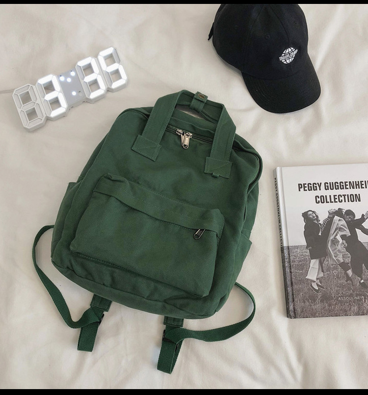 Einfarbig Lässig Reisen Straße Rucksack Für Damen display picture 3