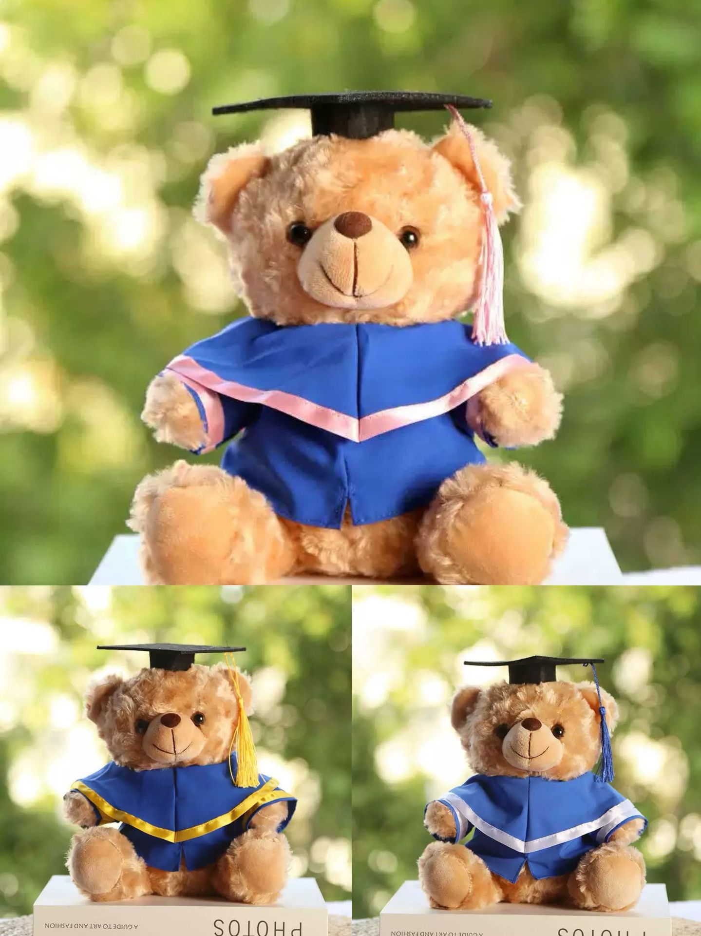 Graduation Bear Puppy Doctor Bear Teddy Toys Master Bachelor Uniform Teddy Bear Temporada de Graduation Impresión Regalo