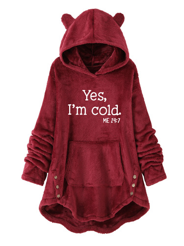 Women's Fashion Hoodie Soft Double Sided Flannel Cozy
