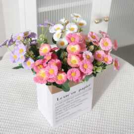 仿真花仿真小雏菊洋甘菊假花商场客厅装饰品花束家居摆件拍照道具