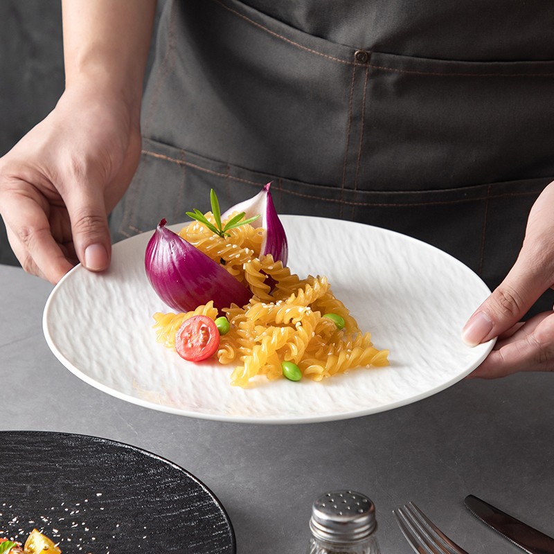 创意西餐盘高级感牛排盘子陶瓷家用菜盘甜品盘早餐盘轻奢酒店餐具