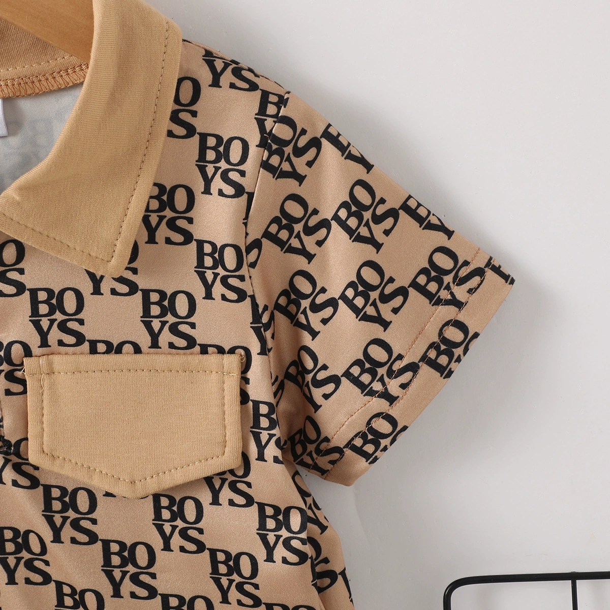 Autumn T-shirt for boys, set, 2023 collection, Korean style, city style, with short sleeve
