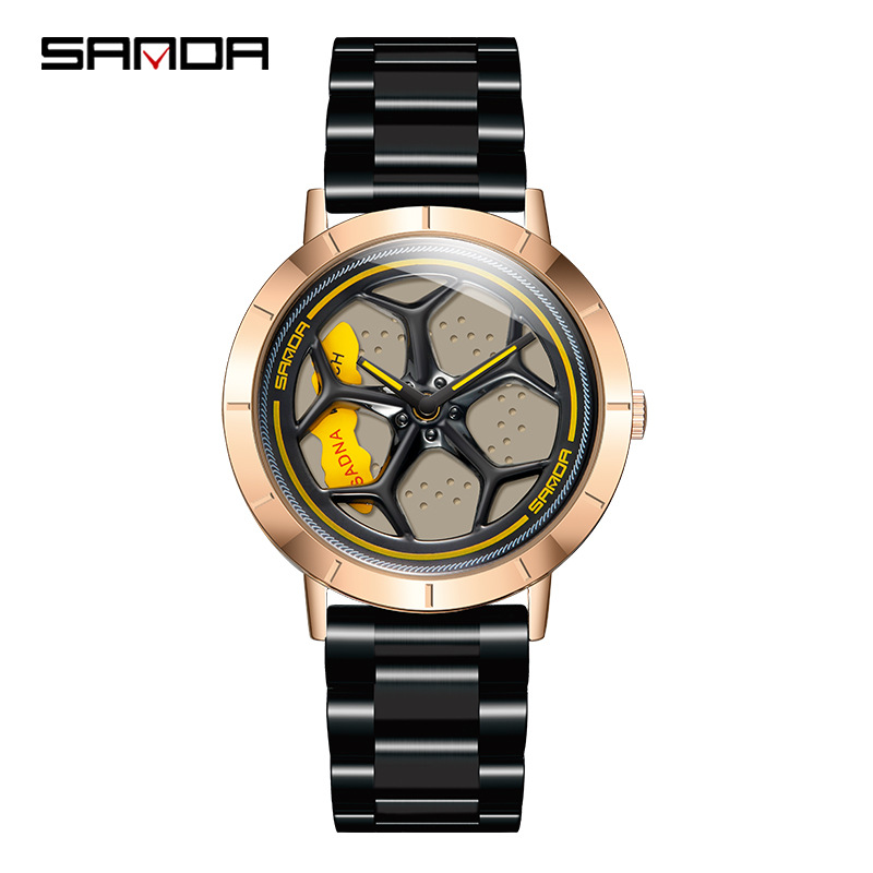 1022 스틸 벨트 블랙 골드