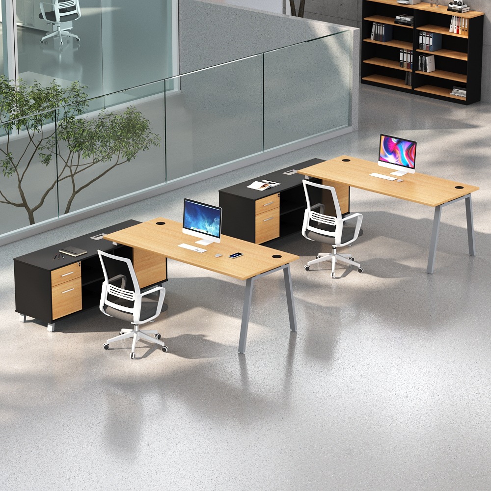 Esquina de la mesa del jefe moderno, oficina del gerente de la mesa del jefe, muebles al por mayor