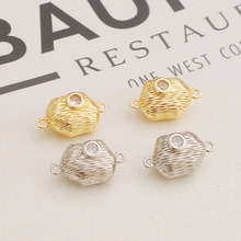 14K����ɫ��ʯ��Ҏ�t��K���F�������朽ӿ�diy��β���F��
