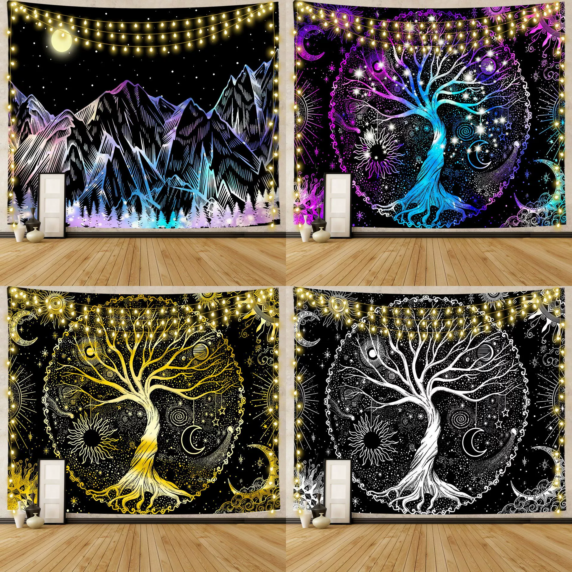 Tapestry, fluorescence lightweight decorations, (Cross-border trading)