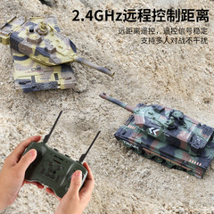 Cross-border simulation remote control tank shooting water balloon battle armored car model toy for children spray remote control car