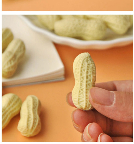 E-0000 spoof creative stationery cute simulation peanut eraser bulk pencil eraser student gift prizes