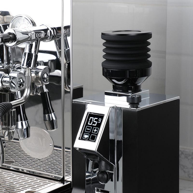 Eureka MMG easy-to-clean bean grinder air-blown bean bin inclined base dial supporting Eureka MMG easy-to-clean bean grinder air-blown bean bin inclined base dial supporting