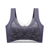 Supporting wireless bra, plus size, with embroidery, beautiful back