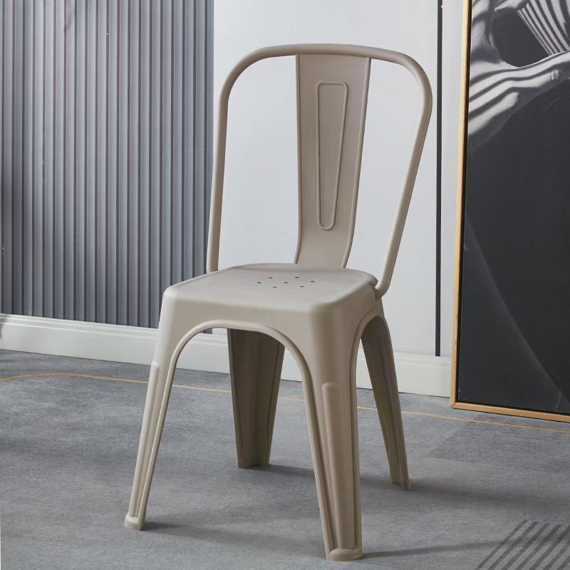 Nuevo taburete de plástico grueso de malla roja silla trasera silla de comedor comercial silla cómoda de boda silla ergonómica