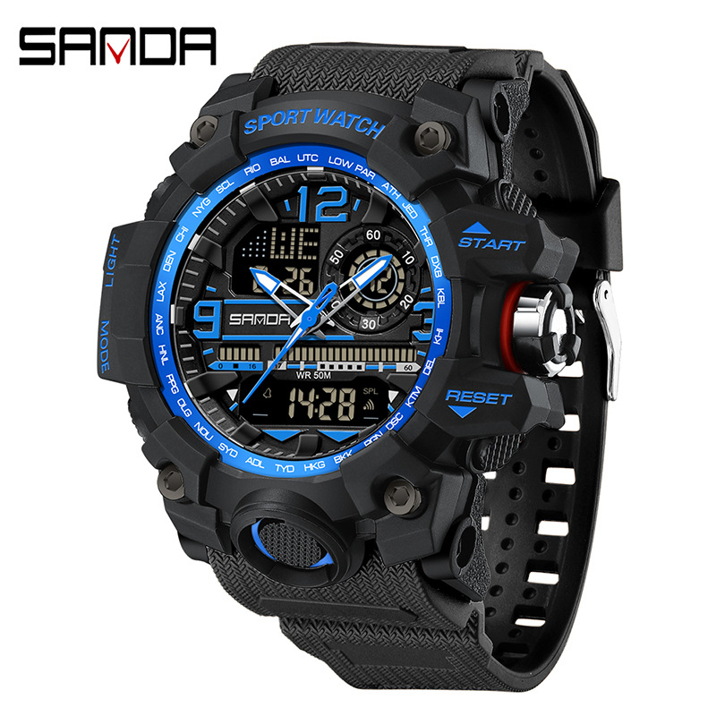3133 [men's style] black and blue
