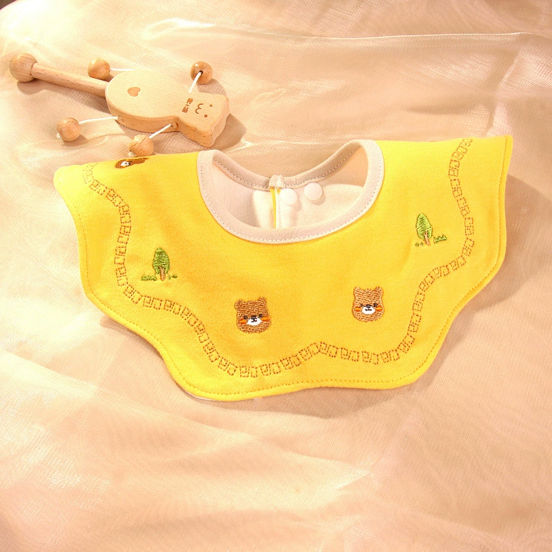 Children's scarf for men and women girl's for new born, eating bib, with embroidery