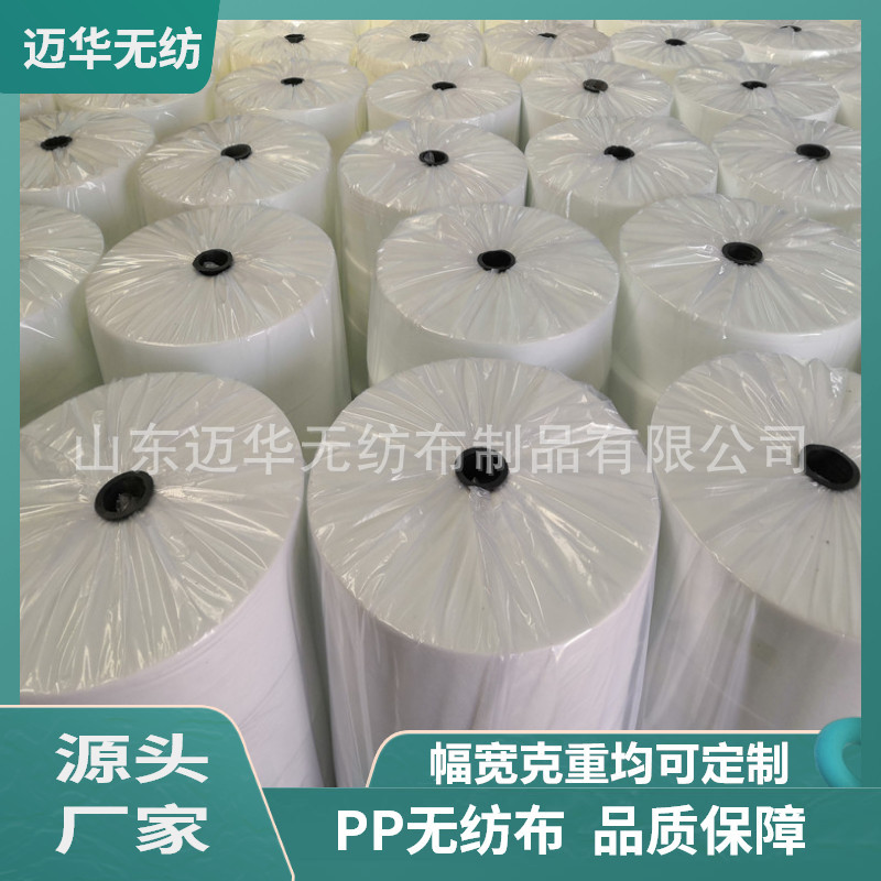 厂家销售PP丙纶无纺布纺粘非织布材料 家纺白色无纺布内衬面料