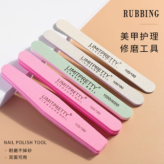 美甲搓条指甲锉打磨条海绵条搓修型双面抛光卸甲砂条专用工具批发