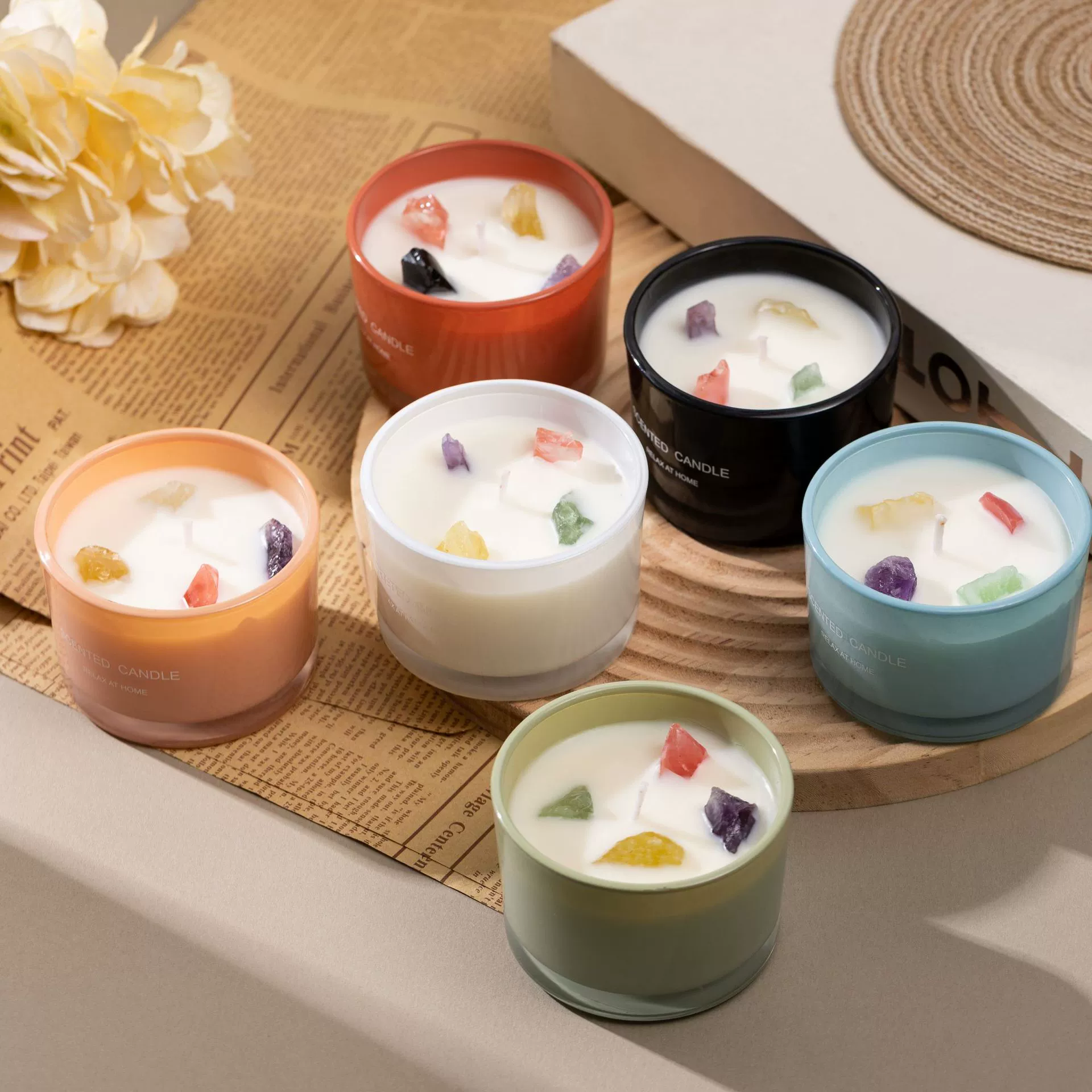 Creative aromatherapy, candle handmade, perfumed oil, (Physicals)
