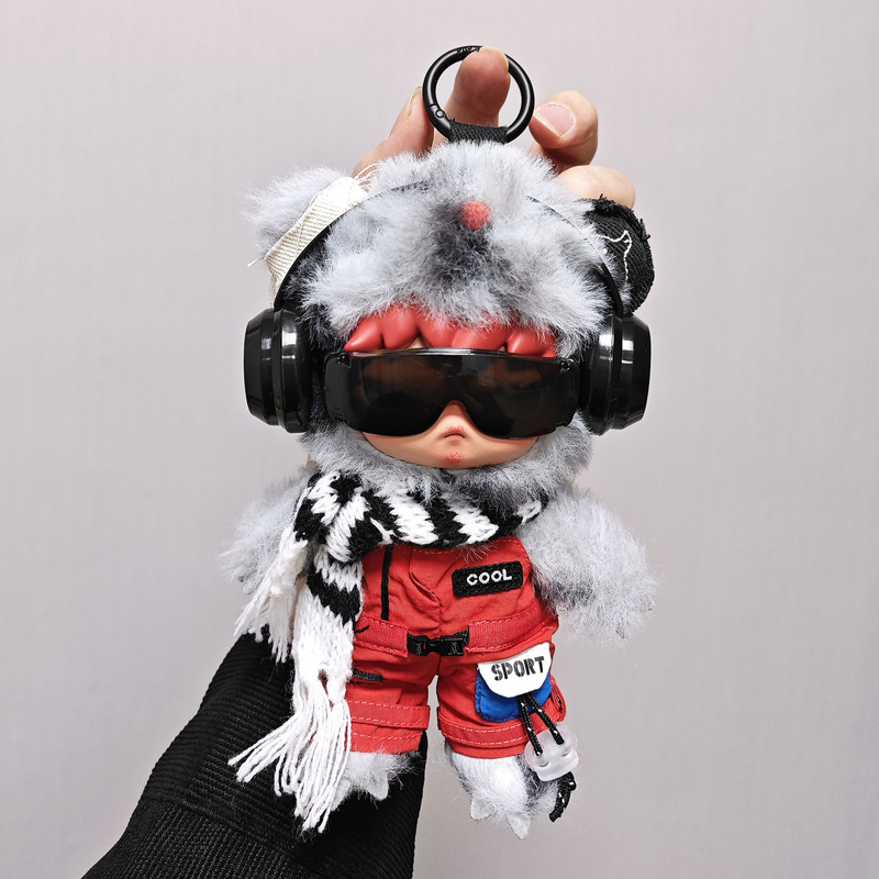 Only Doll Clothes】Hirono Road Diary Plush Doll Pendant Clothes Ski Pants Set 16cm