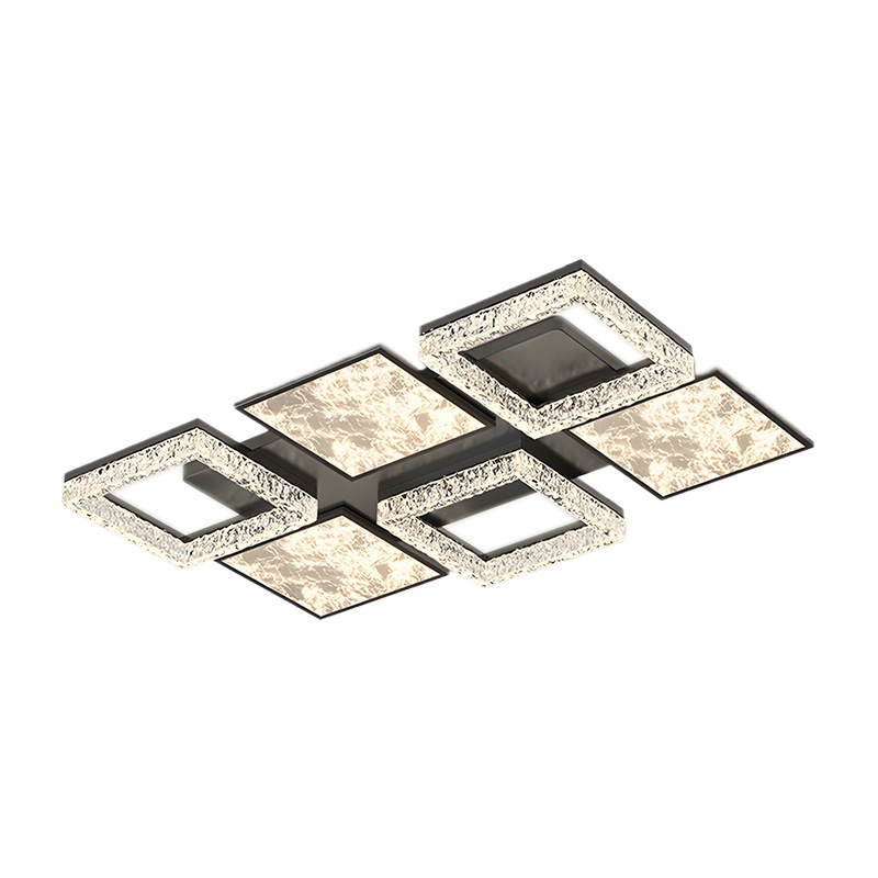 2025 nueva lámpara de sala de estar, sensación de alta calidad, grietas en el hielo, lámpara de dormitorio de niebla de nube minimalista, lámpara de techo de protección ocular de espectro completo