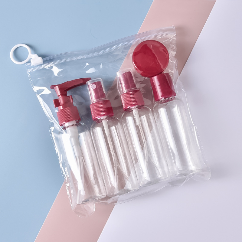 Bolsa de viaje sub-botella traje de maquillaje Champú gel de ducha silicona botella vacía limpiador facial productos para el cuidado de la piel crema de manos