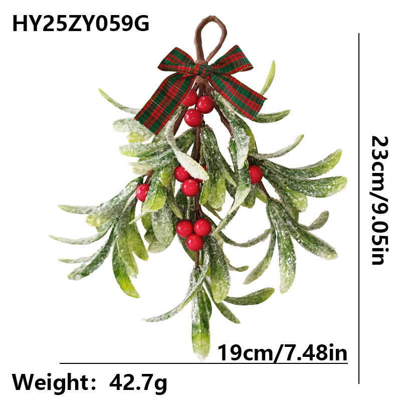 ヨーロッパとアメリカのクロスボーダークリスマスデコレーション、イチジクのハンギングオーナメントシリーズ、模擬緑の植物、ベリー、小さな花束、ソース工場|undefined