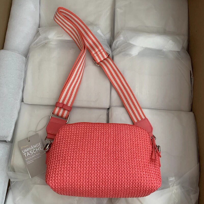 Foreign Trade Tail Goods Woven Bag for Women 2025 New Trendy Small Fresh Pastoral Style Crossbody Camera Bag Small Square Bag