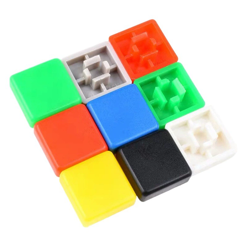 Пластиковая круглая крышка сенсорного переключателя Крышка кнопки A24 с крышкой сенсорного переключателя с квадратной головкой 12*12*7,3