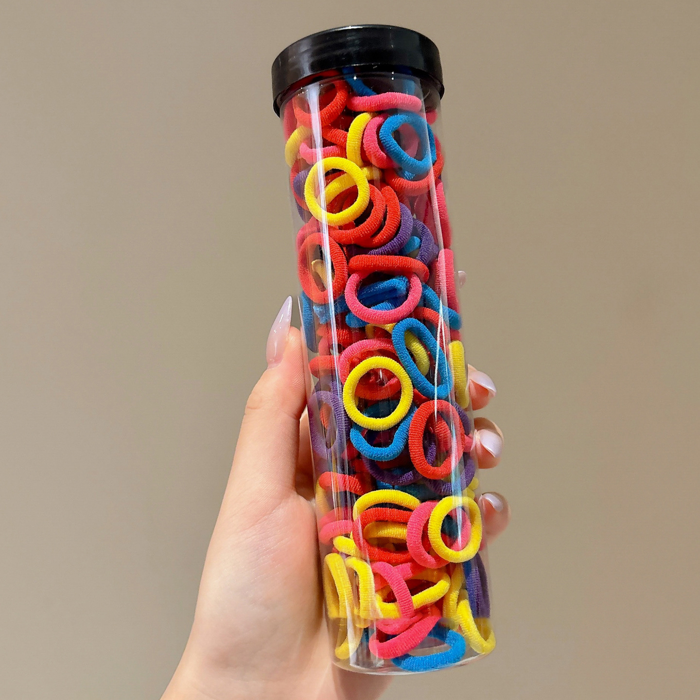 Anillo de cabello para niños niñas correa de cabello no daña el cabello para bebés anillo de toallas enlatadas corda de cabello pequeña cinta de color trenzado image 20